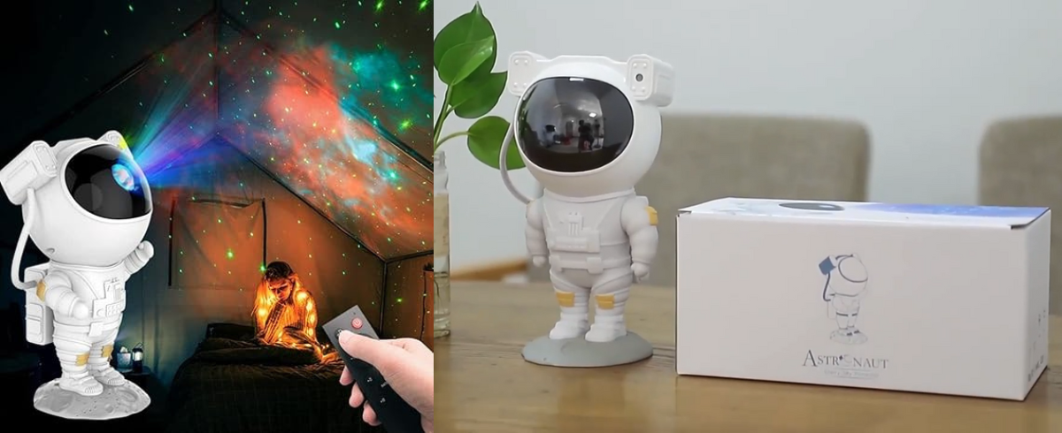 Astronaut Galaxy Projector Night Light