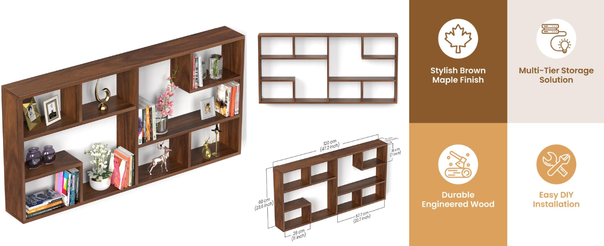 Wall Shelf Display Rack